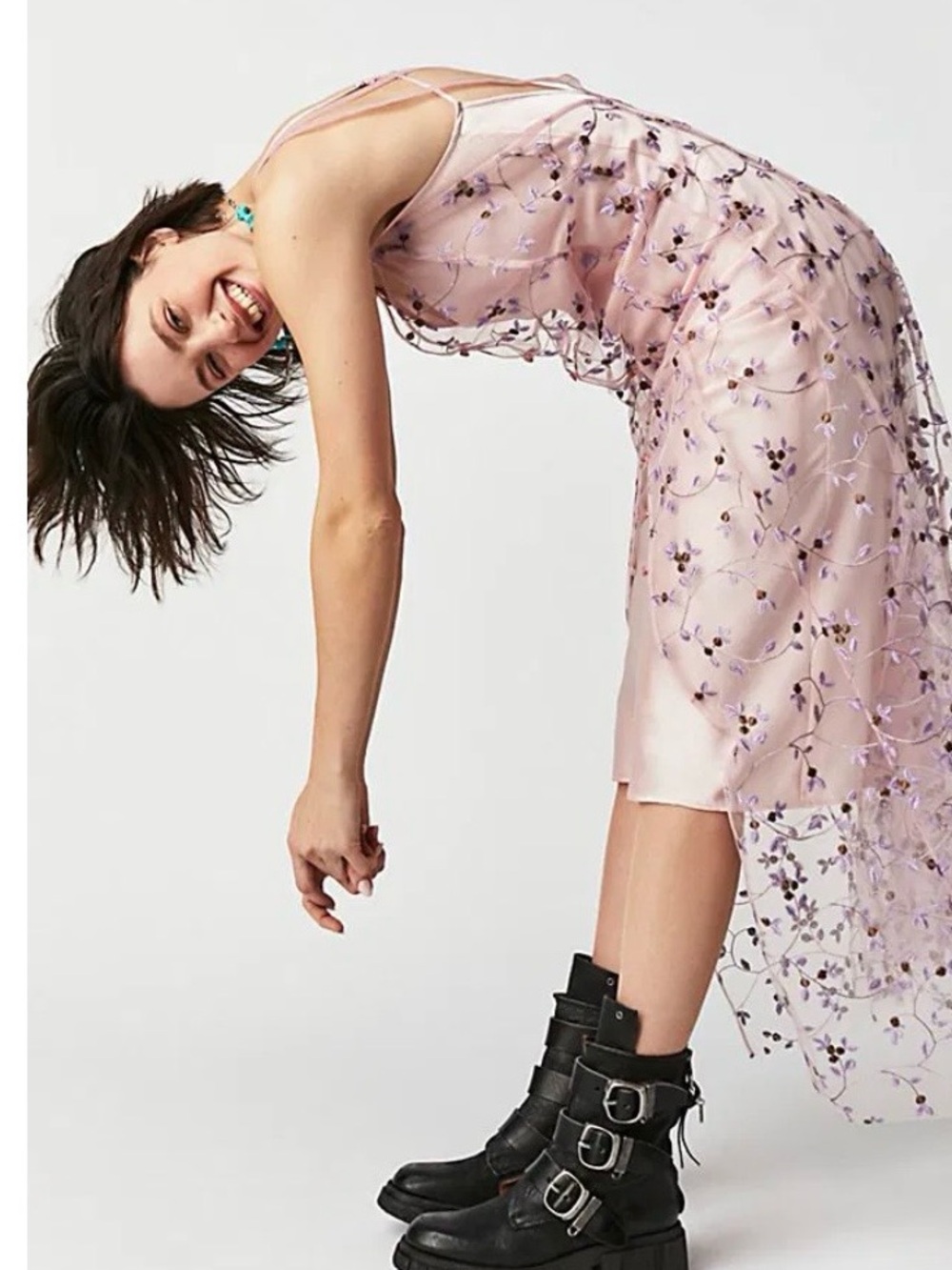 Free People Intimately Banu Embroidered Slip